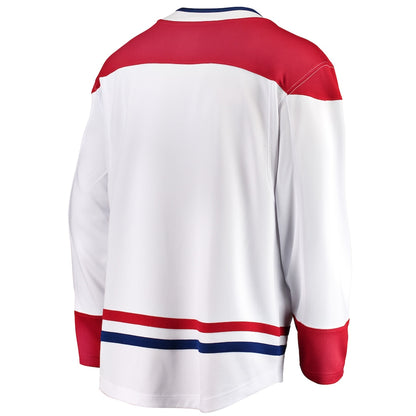 Montreal Canadiens Breakaway Away Blank Jersey - White