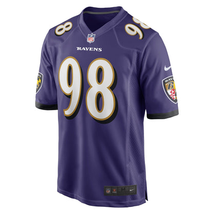 Travis Jones Baltimore Ravens Nike   Game Jersey - Purple