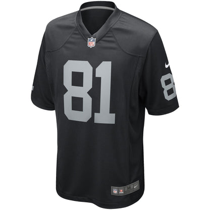 Tim Brown Las Vegas Raiders Nike Game Retired   Jersey - Black