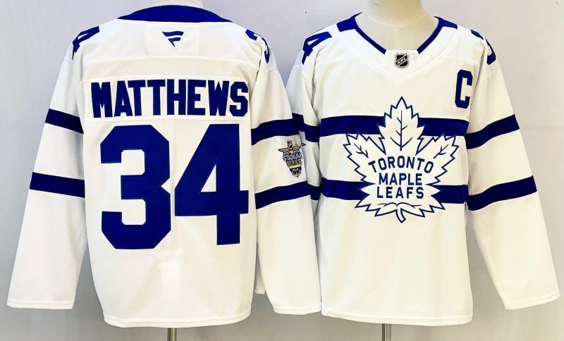 Men's Toronto Maple Leafs Auston Matthews #34 White Player Game Jersey
