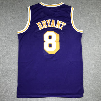 Kobe Bryant #8 Los Angeles Lakers 1996-97 Throwback Embroidered Jersey