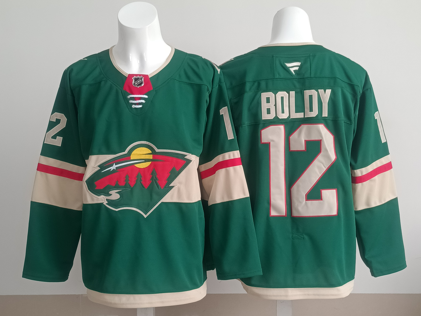 Men's Minnesota Wild Matthew Boldy #12 Green Home Breakaway Player Jersey