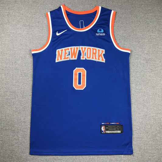 Knicks #0 blue jersey