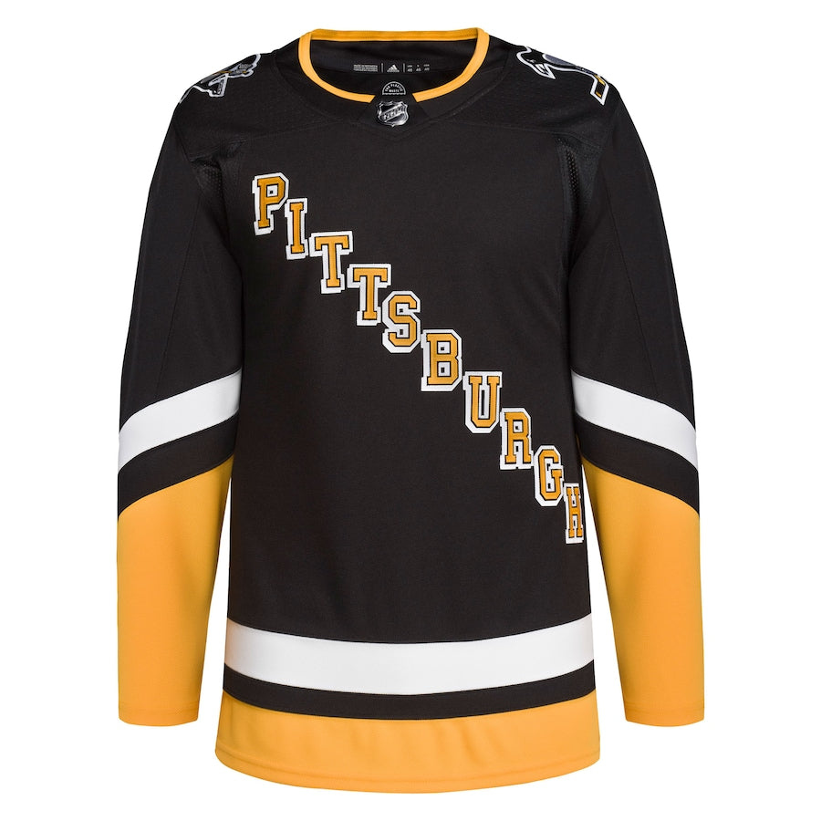Men's Pittsburgh Penguins adidas Black 2021/22 Alternate Primegreen Authentic Jersey