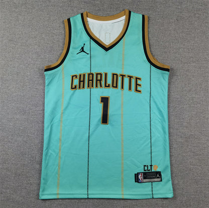 Youth LaMelo Ball Charlotte Hornets #1 Embroidered Jersey