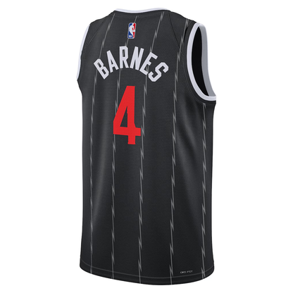 Toronto Raptors Scottie Barnes Nike Black 2025/26 Swingman Jersey - City Edition