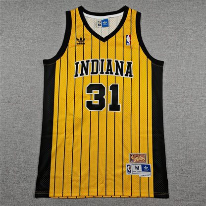 Indiana Pacers Reggie Miller #31 Throwback — Embroidered Jersey