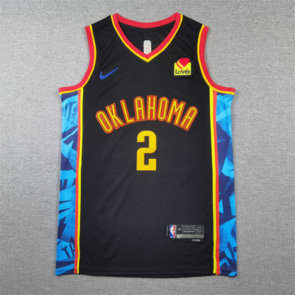 Unisex Oklahoma City Thunder 2024/25 Embroidered Swingman Jersey City Edition