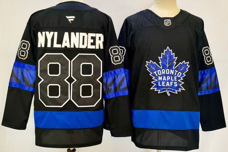 Men's Toronto Maple Leafs William Nylander #88 Black Player Jersey