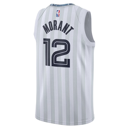 Memphis Grizzlies Ja Morant Nike White 2025/26 Swingman Jersey - City Edition