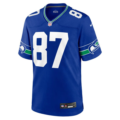 Noah Fant Seattle Seahawks Nike Throwback   Game Jersey - Royal