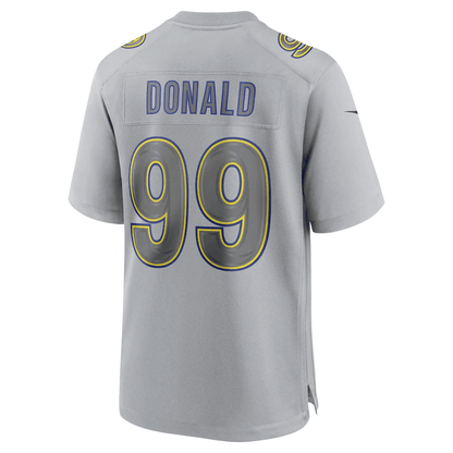 Aaron Donald 99 Los Angeles Rams Men Atmosphere Fashion Game Jersey - Gray