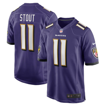 Jordan Stout Baltimore Ravens Nike   Game Jersey - Purple