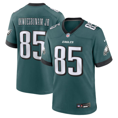 Albert Okwuegbunam Jr. Philadelphia Eagles Nike Team Game Jersey - Midnight Green