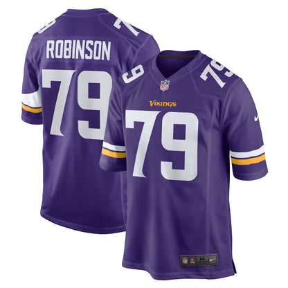 Tyrese Robinson Minnesota Vikings Nike Team Game Jersey -  Purple