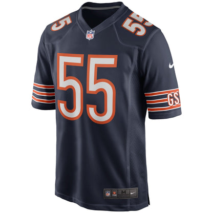 Lance Briggs Chicago Bears Nike Game Retired   Jersey - Navy