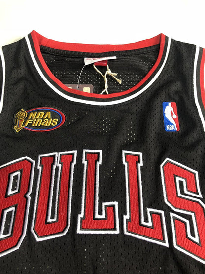 Chicago Bulls Scottie Pippen  33 Black Thorwback Jersey