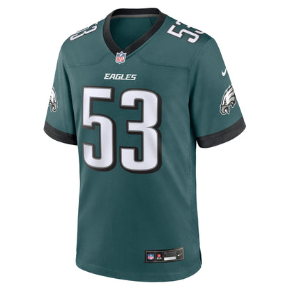 Zack Baun Philadelphia Eagles Nike  Game Jersey - Midnight Green