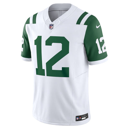 Joe Namath New York Jets Nike Classic Alternate Vapor F.U.S.E. Retired   Limited Jersey - White