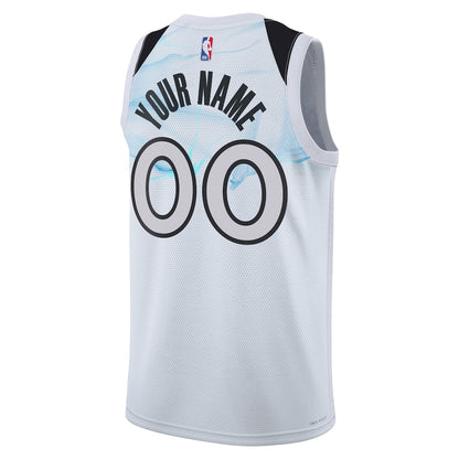 Unisex Minnesota Timberwolves White 2024/25 Custom Swingman Jersey - City Edition