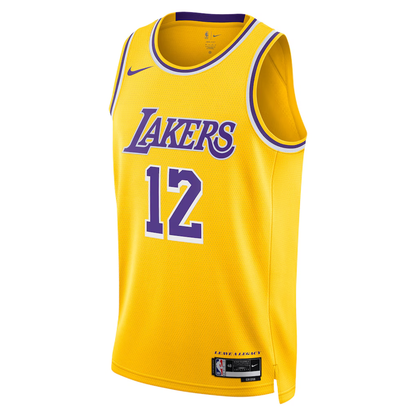 Los Angeles Lakers Nike Icon Edition Swingman Jersey - Gold - Jake LaRavia
