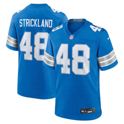 Loren Strickland Detroit Lions Nike Game Jersey -  Blue