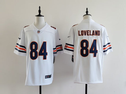 Men's Chicago Bears Colston Loveland Jersey-White