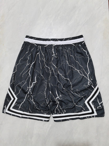 Jordan Black B-17 Cracked Print Shorts