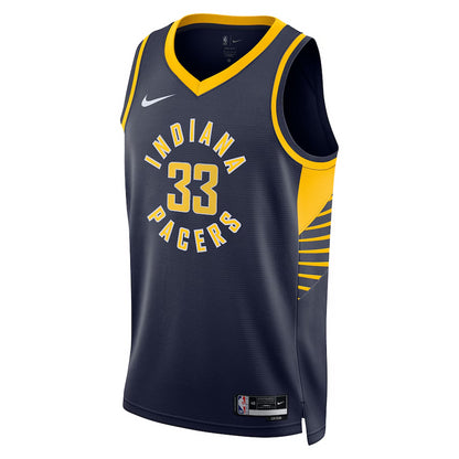 Indiana Pacers Myles Turner Nike Navy 2025 NBA Finals Swingman Jersey - Icon Edition