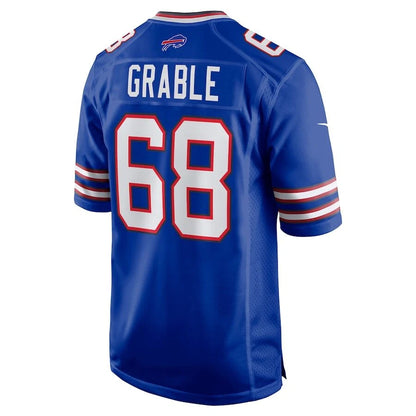 Buffalo Bills Tylan Grable #68 Nike Men's Royal Blue Official NFL Game Jersey