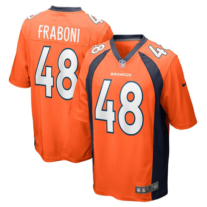 Mitchell Fraboni Denver Broncos Nike Team Game Jersey -  Orange