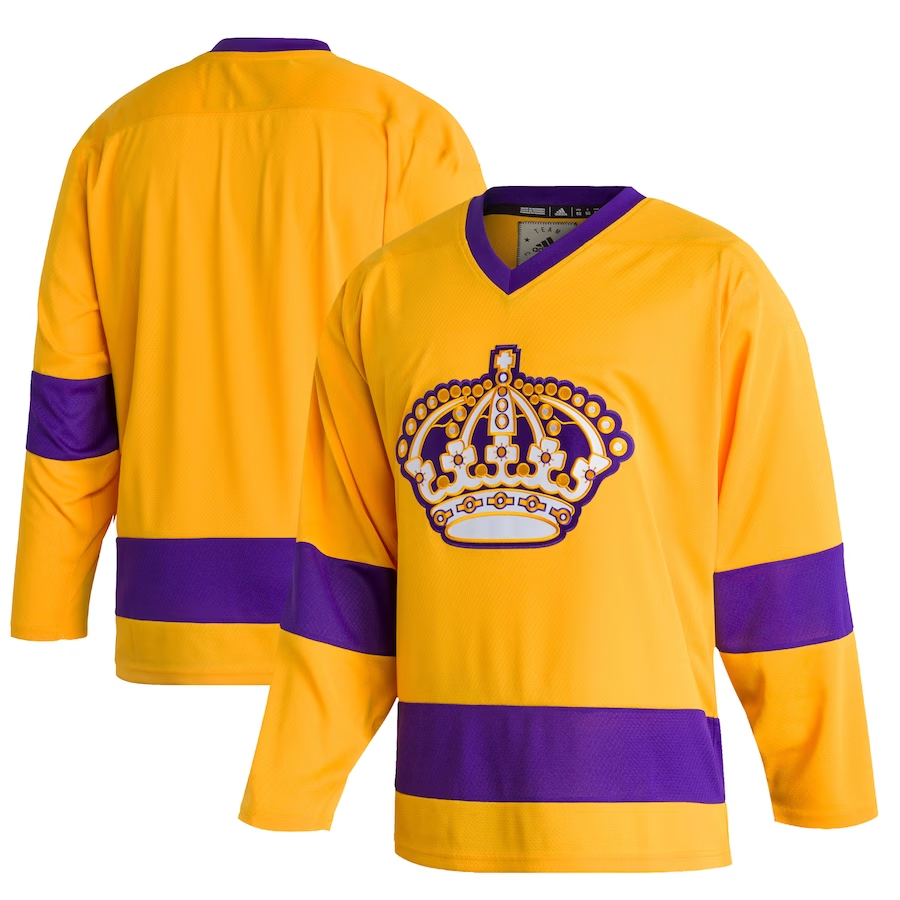 Men's Los Angeles Kings Gold Team Classics Blank Jersey