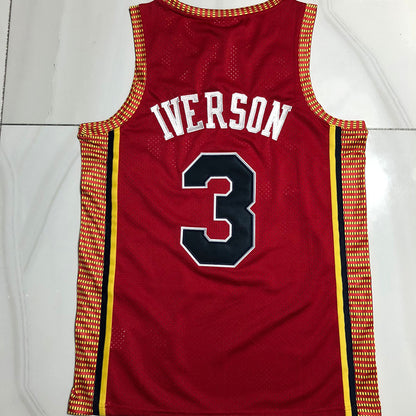 Allen Iverson Denver Nuggets Red 3 MN