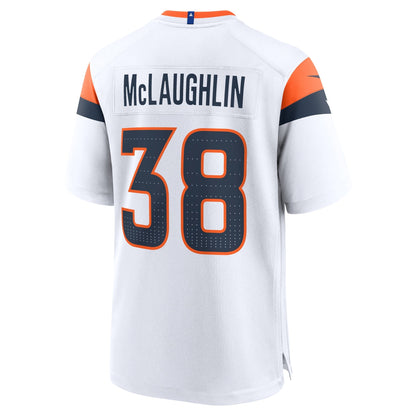 Jaleel McLaughlin Denver Broncos Nike Game Jersey -  White