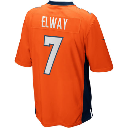 John Elway Denver Broncos Nike Game Retired   Jersey - Orange