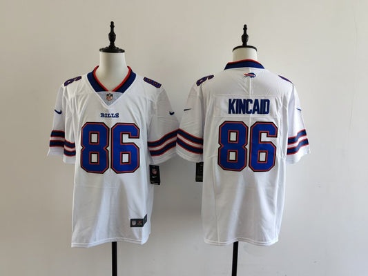 Men's Buffalo Bills Dalton Kincaid Jersey-White