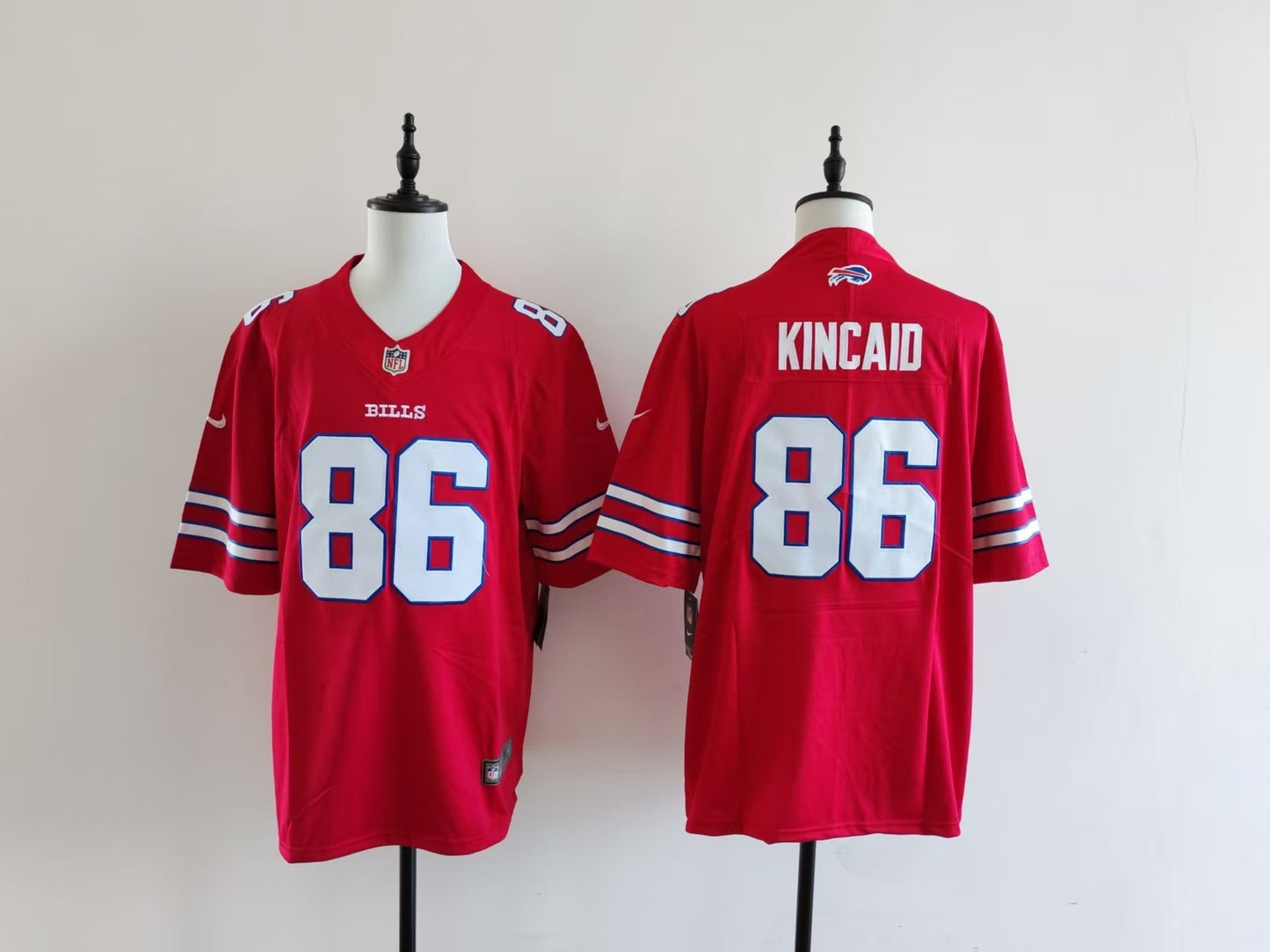 Men's Buffalo Bills Dalton Kincaid Jersey-Red