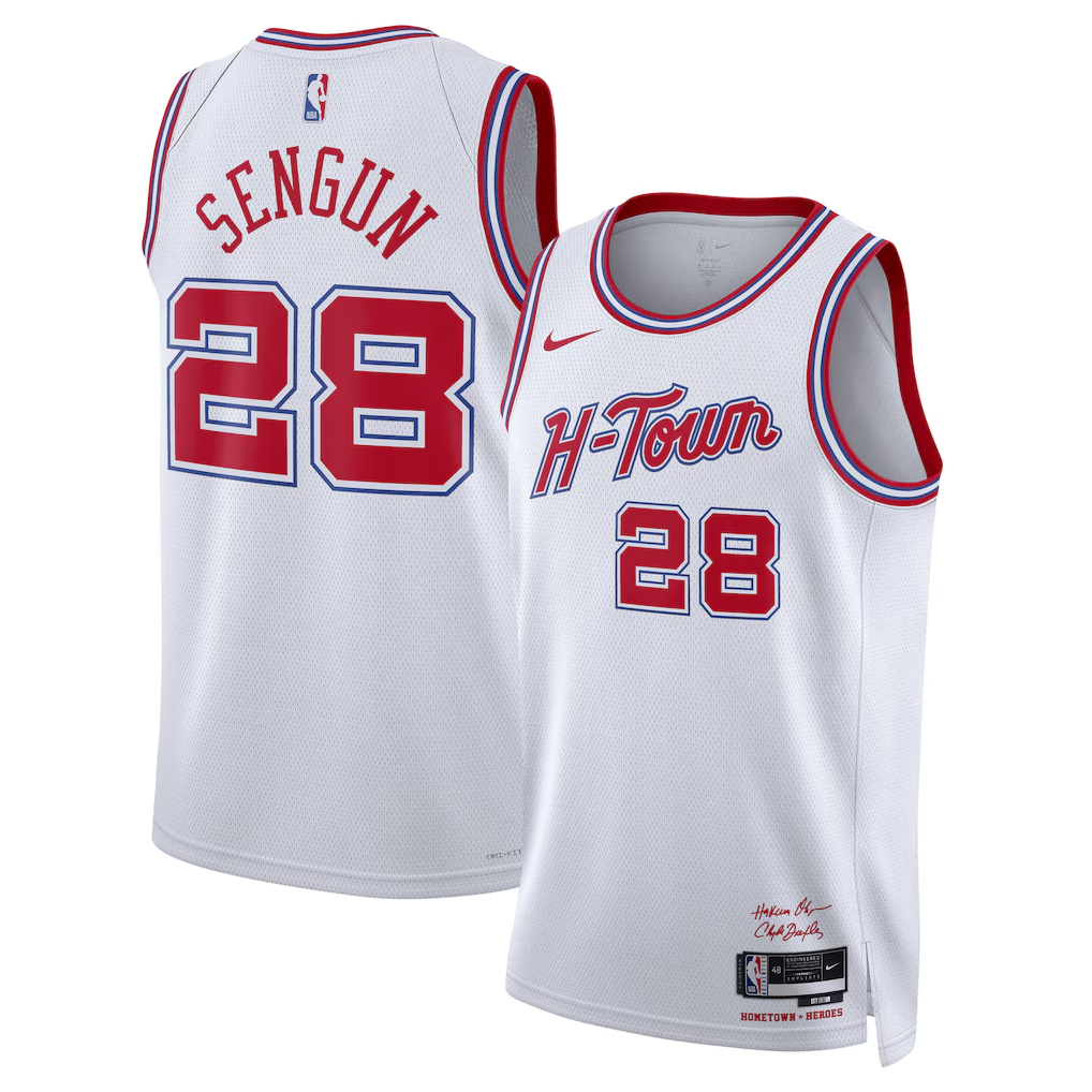 Houston Rockets Alperen Şengün Nike White 2025/26 Swingman Jersey - City Editio