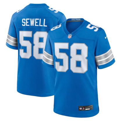 Penei Sewell Detroit Lions Nike Game Jersey - Blue