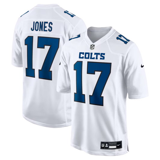 Men's Indianapolis Colts Daniel Jones Nike White Fashion Game Jersey