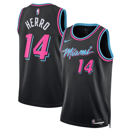 Miami Heat Tyler Herro Nike Black 2025/26 Swingman Jersey - City Edition