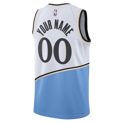 Unisex Atlanta Hawks  White 2024/25 Custom Swingman Jersey - City Edition