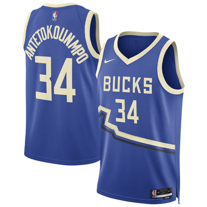 Milwaukee Bucks Giannis Antetokounmpo 2024/25 Swingman Jersey
