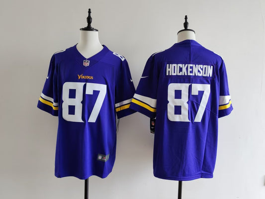 Men's Minnesota Vikings T.J. Hockenson Nike Jersey -  Purple#87