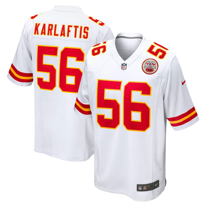 George Karlaftis Kansas City Chiefs Nike Away Game   Jersey - White