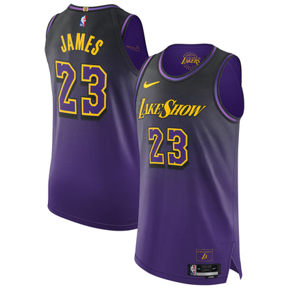 Men's Los Angeles Lakers LeBron James Purple 2024/25  Player Jersey - City Edition