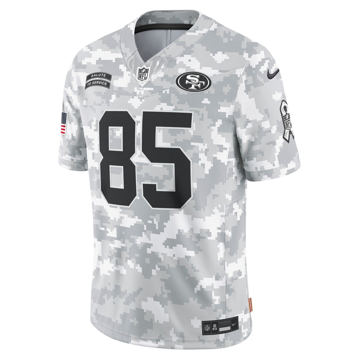 George Kittle San Francisco 49ers Nike 2024 Salute to Service Limited Jersey - Arctic Camo