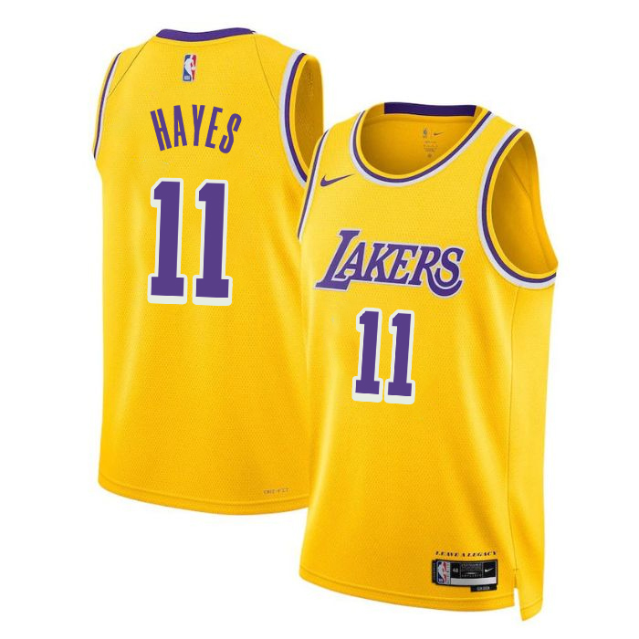 Los Angeles Lakers Nike Icon Edition Swingman Jersey - Yellow - Jaxson Hayes