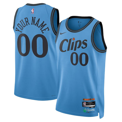 Unisex LA Clippers  Light Blue 2024/25 Custom Swingman Jersey - City Edition