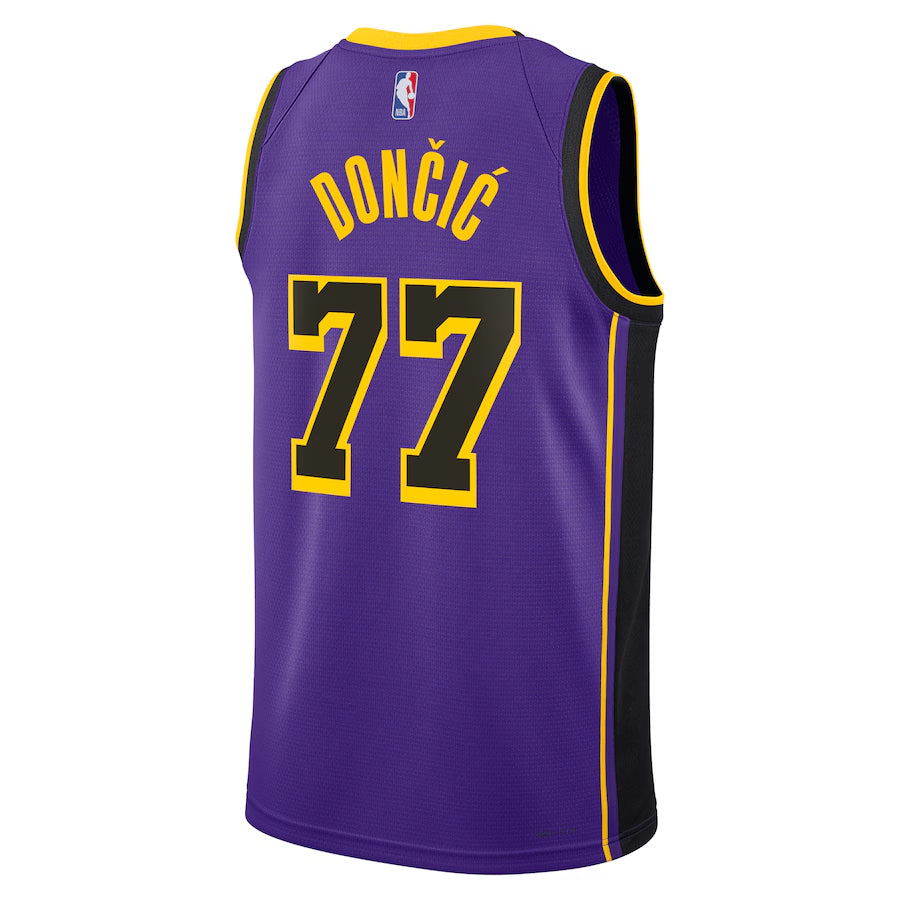 Los Angeles Lakers Jordan Brand Statement Edition Swingman Jersey - Purple - Luka Dončić